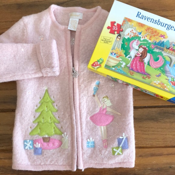Savannah Other - Little Girls Set (Wool Sweater and Puzzle)